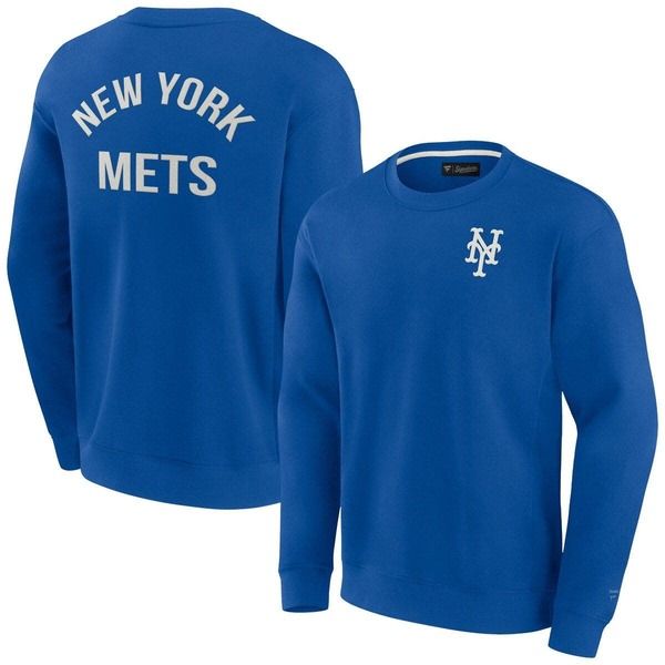 ファナティクス シグネチャー レディース アウター パーカー・スウェット シャツ Unisex Fanaticsignature Royal New York Metsuper Soft Pullov