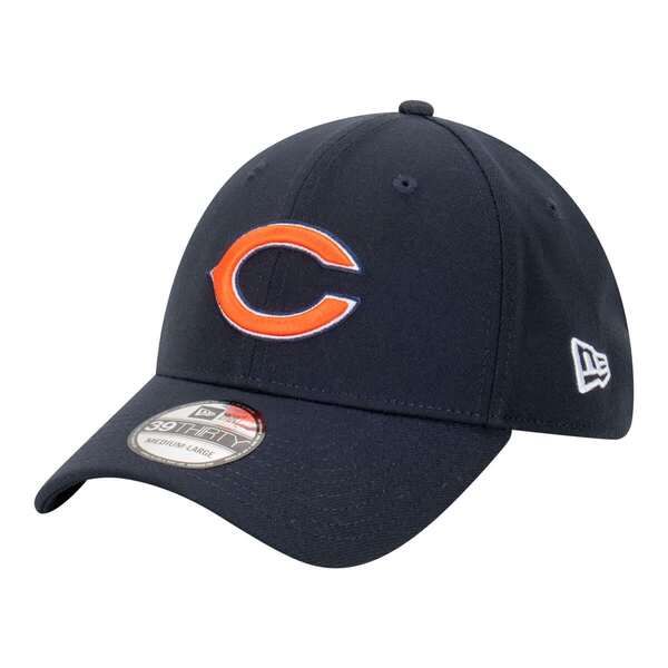 ニューエラ メンズ アクセサリー 帽子 Mens New Era Navy Chicago Bears Core Team 39THIRTY Flex Hat Navy ネイビー