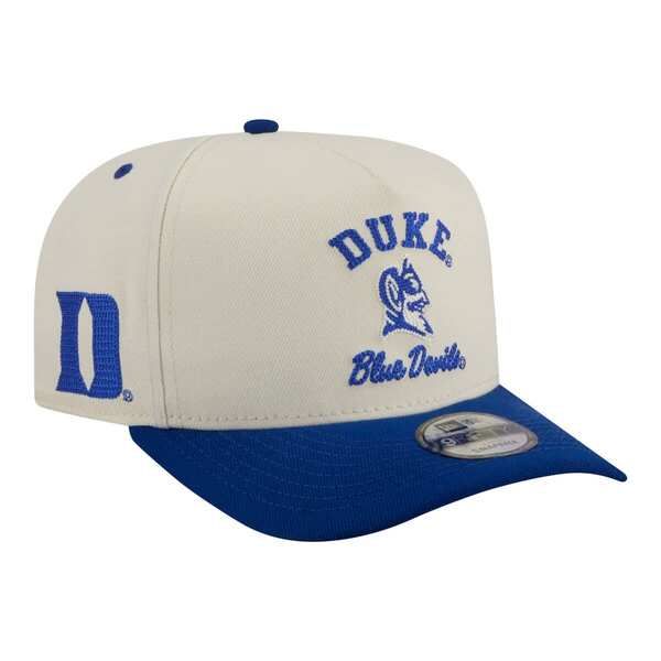 ニューエラ メンズ アクセサリー 帽子 Mens New Era CreamRoyal Duke Blue Devils TwoTone Arched 9FIFTY Snapback Hat Crea