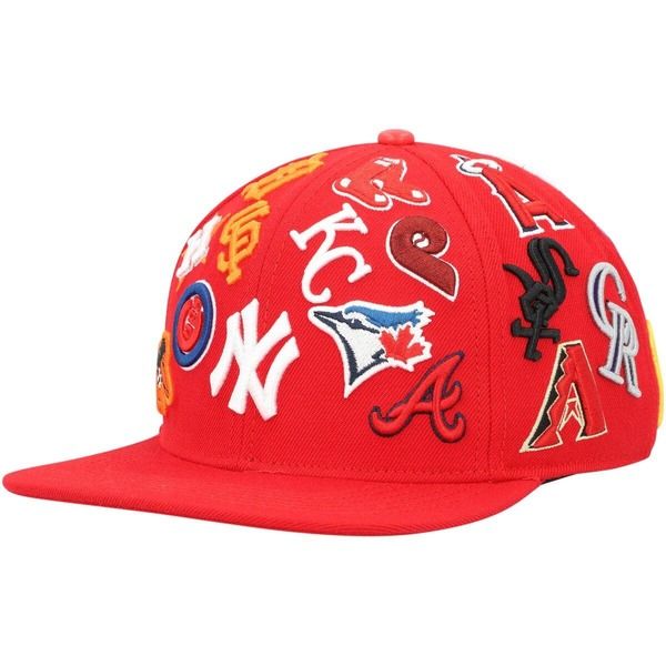 プロスタンダード メンズ アクセサリー 帽子 ウール Mens Pro Standard Red MLB Pro League Wool Snapback Hat Red レッド