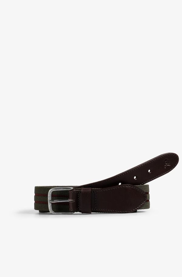 スカルパーズ メンズ アクセサリー ベルト Scalperstripes Elastic Belt Khaki カーキ