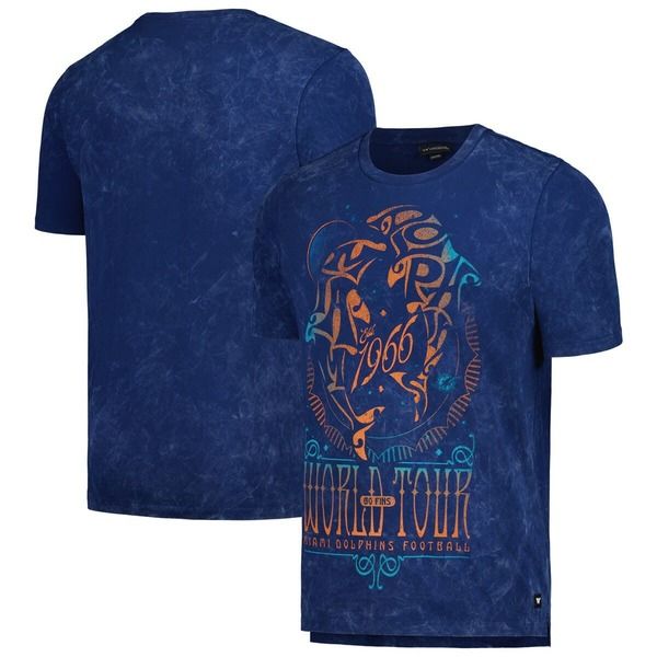 ザワイルドコレクティブ レディース トップス シャツ Unisex The Wild Collective Navy Miami Dolphins Tour Band TShirt Navy ネイビー