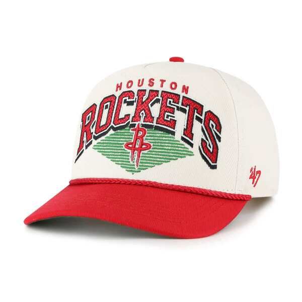 フォーティーセブン メンズ アクセサリー 帽子 Mens 47 CreamRed Houston Rockets Pomona TwoTone Rope Hitch Adjustable Hat Cr