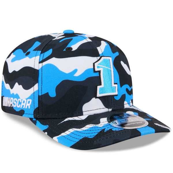ニューエラ メンズ アクセサリー 帽子 Mens New Era Ross Chastain Blue Camo 9SEVENTY StretchSnap Hat White ホワイト