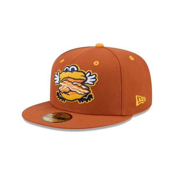 ニューエラ メンズ アクセサリー 帽子 MensNew Era Brown Montgomery Biscuits Theme Nights 59FIFTY Fitted Hat Brown ブラウン