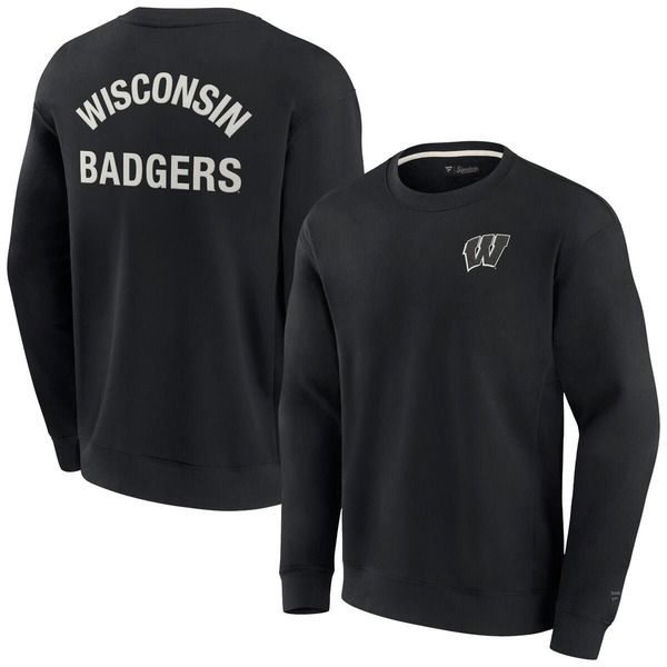 ファナティクス シグネチャー レディース アウター パーカー・スウェット シャツ Unisex Fanaticsignature Black Wisconsin Badgersuper Soft Pu