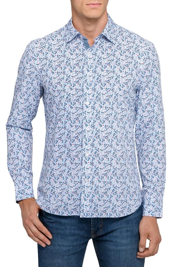 コンストラクト メンズ トップス シャツ フラワー柄 フラワー CONSTRUCT Fall Floral Woven Long Sleeve Basic Multi マルチカラー
