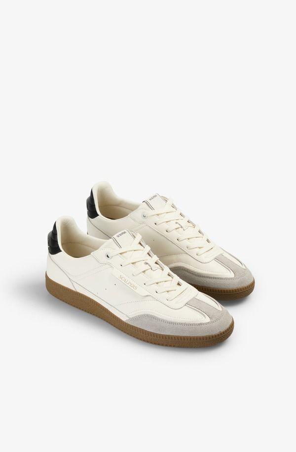 スカルパーズ メンズ シューズ スニーカー コントラスト レザー Scalpers Leather Sneaker Contrast Sole White ホワイト