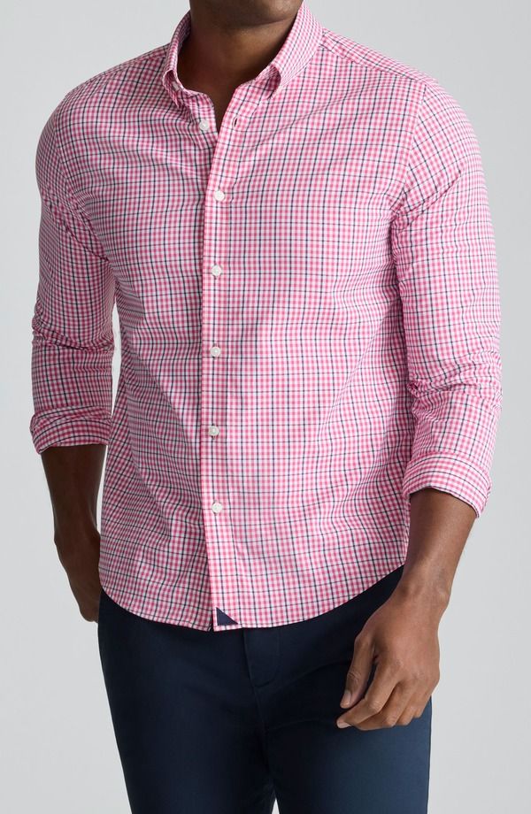 アンタックイット メンズ トップス シャツ ギンガムチェック ダウン ギンガム UNTUCKit Almeida Gingham Check Performance ButtonDown Shirt