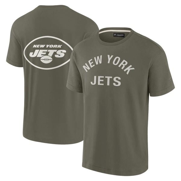 ファナティクス シグネチャー レディース トップス シャツ Unisex Fanaticsignature Olive New York Jets Elementsuper Soft Short Sl