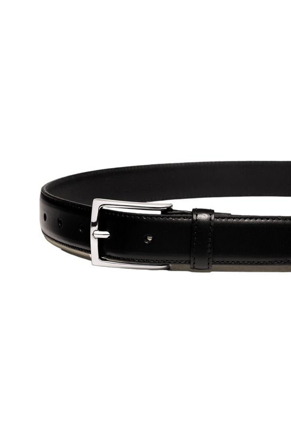 チャールズティリット メンズ アクセサリー ベルト レザー Charles Tyrwhitt Leather Formal Belt Black ブラック