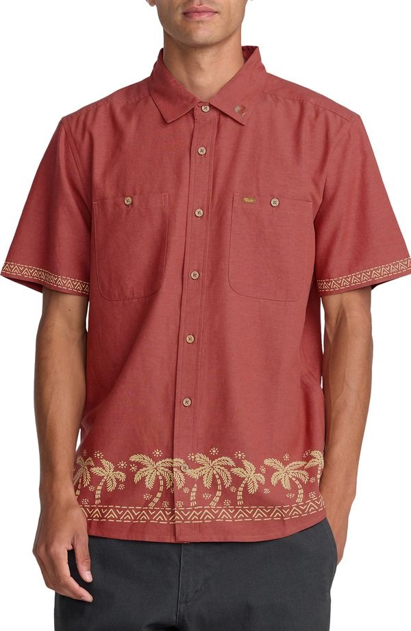 ルーカ メンズ トップス シャツ RVCA Talum Short Sleeve ButtonUp Shirt Dusty Red レッド 17,505円