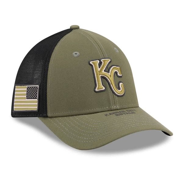 ニューエラ メンズ アクセサリー 帽子 Mens New Era Olive Kansas City Royals 2026 Armed Forces Day 39THIRTY MCrown Flex