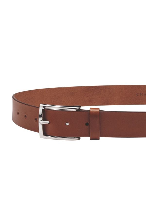 チャールズティリット メンズ アクセサリー ベルト レザー Charles Tyrwhitt Leather Chino Beltan タン