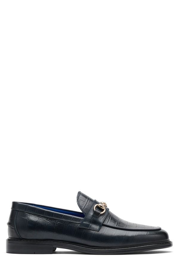 マークノーラン メンズ シューズ ローファー MARC NOLAN Boardwalk Bit Loafer Navy ネイビー