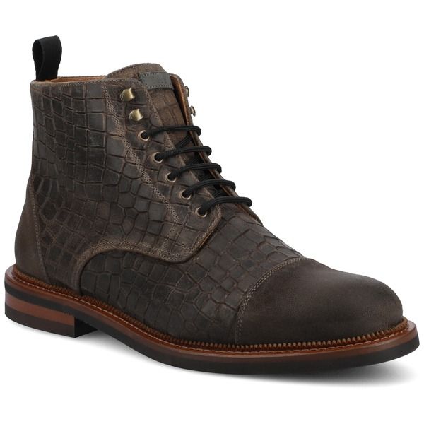 タフト メンズ シューズ ブーツ・レインブーツ TAFT Mens Rome Dress Boot CrocoBrown ブラウン