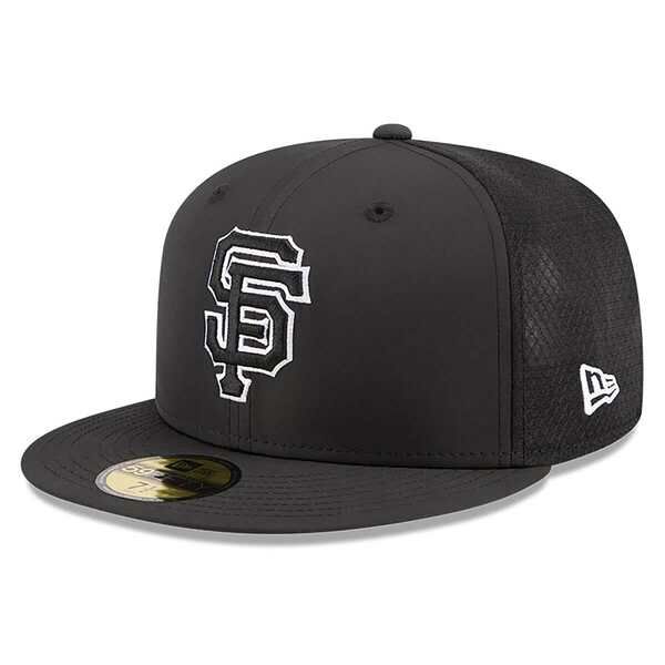 ニューエラ メンズ アクセサリー 帽子 Mens New Era Black San Francisco Giants 2026 Batting Practice 59FIFTY Fitted Hat