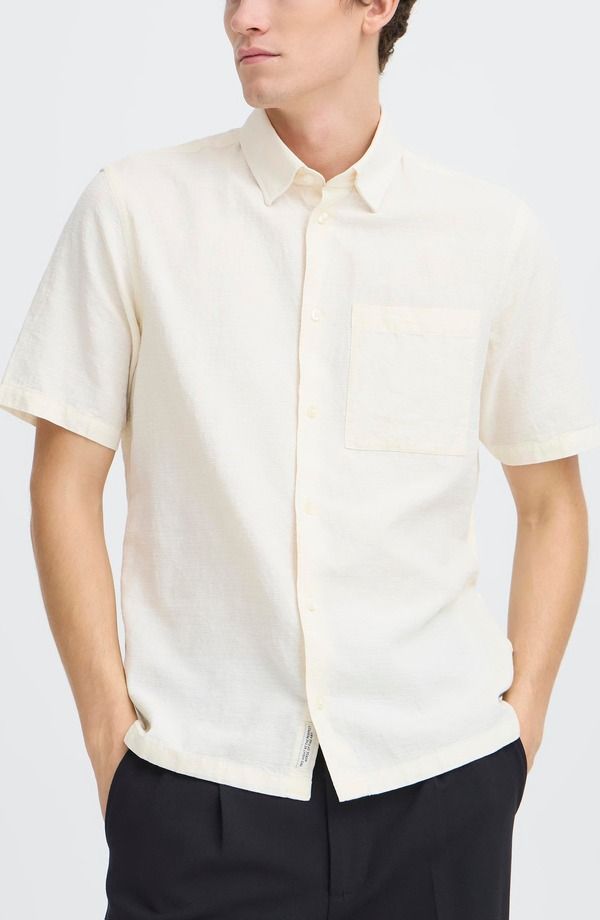 カジュアルフライデイ メンズ トップス シャツ レギュラーフィット CASUAL FRIDAY Regular Fit Short Sleeve ButtonUp Shirt Sno white ホワ