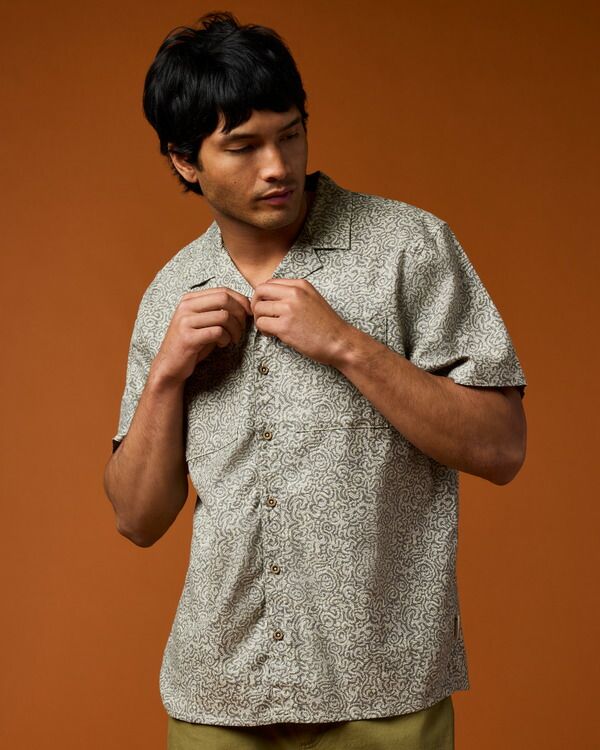 コートパクシー メンズ トップス シャツ プリント Cotopaxi Afuera Button Up Shirt Print Mens Cenotes Mineral