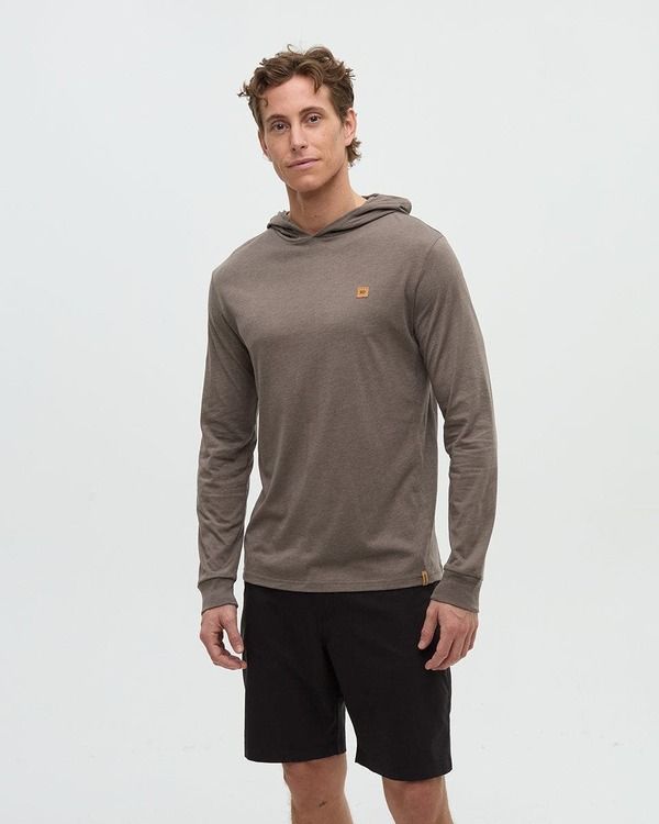 テンツリー メンズ トップス シャツ tentree Baker Hooded Longsleeve Timber Heather ヘザー