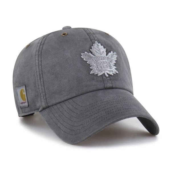 カーハート メンズ アクセサリー 帽子 CARHARTT X 47 Mens Carhartt x 47 Charcoal Toronto Mapleafs Clean Up Adjustable H