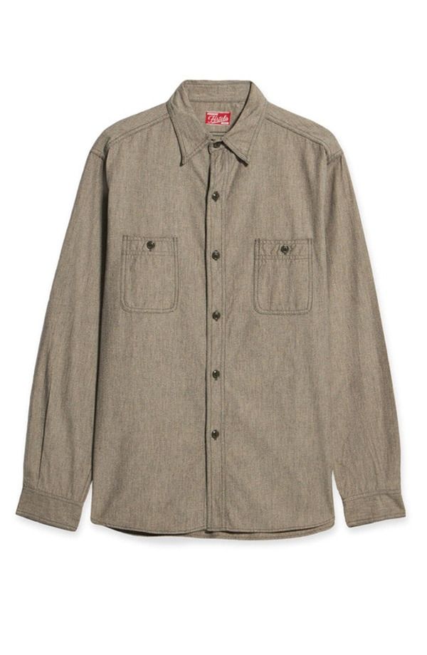 フォルテラ メンズ トップス シャツ Fortela Otero Carbon Chambray Shirt Grey グレー