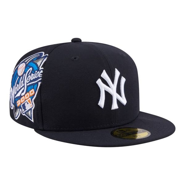 ニューエラ メンズ アクセサリー 帽子 Mens New Era Navy New York Yankees Hidden Hit 59FIFTY Fitted Hat Navy ネイビー
