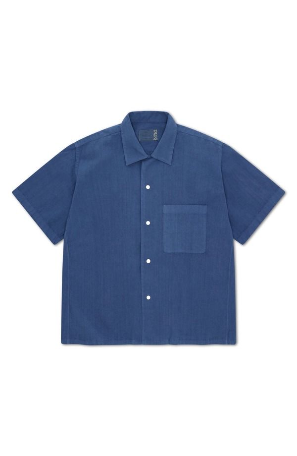 フォルテラ メンズ トップス シャツ Fortela Bowling Inspi red Short Sleeve Shirt Indigo Rinse インディゴ