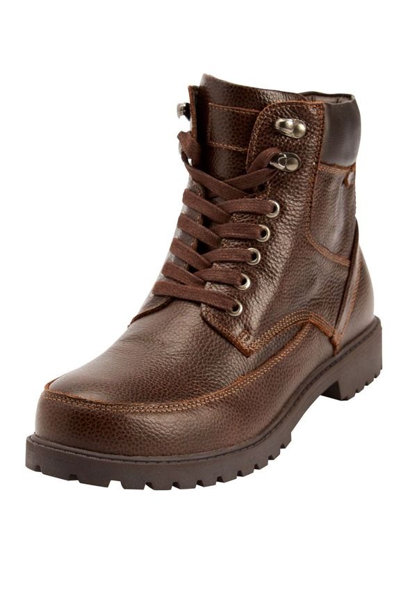 キングサイズ メンズ シューズ ブーツ・レインブーツ KingSize ZipUp Work Boots Dark Brown ブラウン