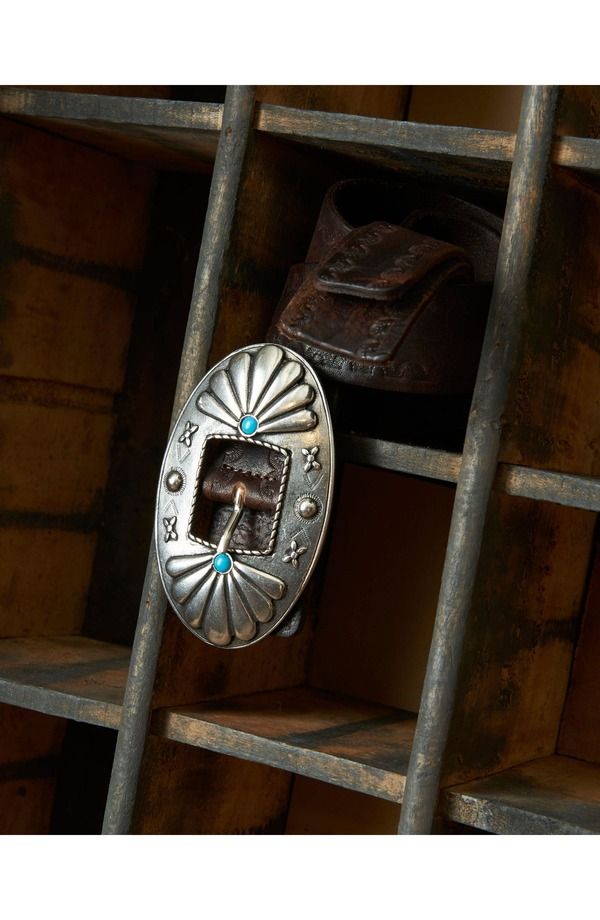 フォルテラ メンズ アクセサリー ベルト レザー Fortela Trinity Leather Belt Cuoio