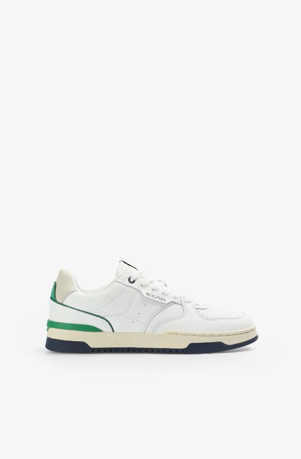 スカルパーズ メンズ シューズ スニーカー Scalpers Nualex Sneakers Off White Green オフホワイト