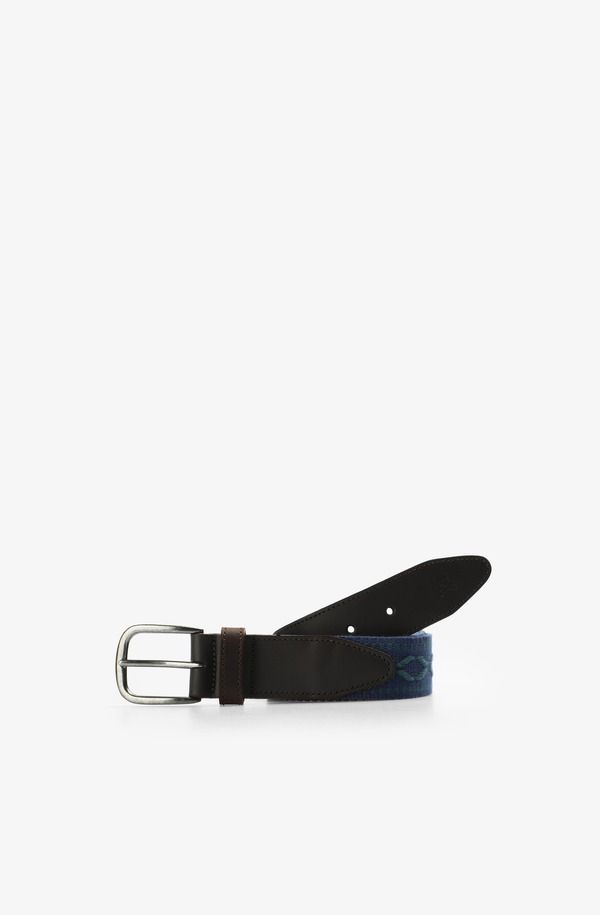 スカルパーズ メンズ アクセサリー ベルト プリント Scalpers Geometric print belt Blue ブルー