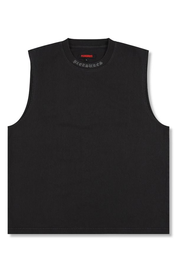 プレジャーズ メンズ トップス シャツ コットン PLEASURESorrow Cotton Muscle TShirt Black ブラック