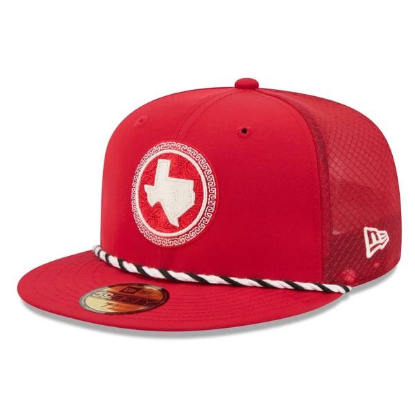 ニューエラ メンズ アクセサリー 帽子 Mens New Era Red Texas Rangers 2026 City Connect Batting Practice 59FIFTY Fitted