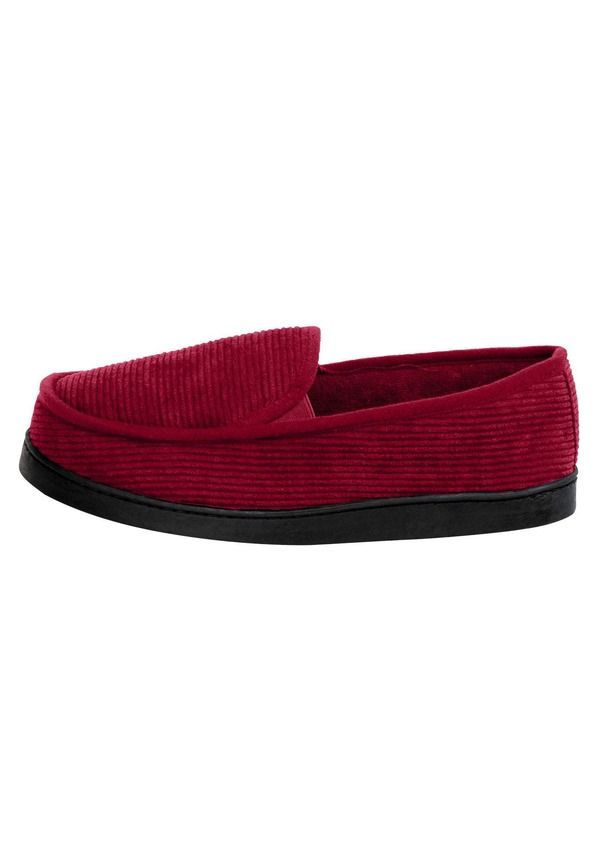 キングサイズ メンズ シューズ サンダル コーデュロイ コットン KingSize Cotton Corduroy Slippers Rich Burgundy バーガンディ