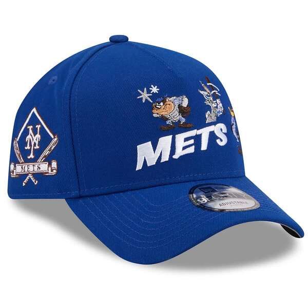 ニューエラ メンズ アクセサリー 帽子 Mens New Era Royal New York Mets Looney Tunes AFrame 9FORTY Adjustable Hat Royal