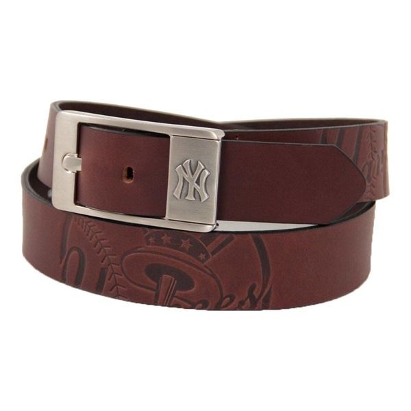 イーグルスウィングス メンズ アクセサリー ベルト レザー EAGLES WINGS Mens Brownew York Yankees Brandish Leather Belt Brown ブラウ