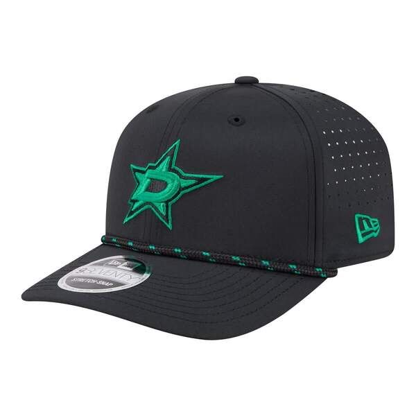 ニューエラ メンズ アクセサリー 帽子 Mens New Era Black Dallastarsport Vented 9SEVENTY Rope Adjustable Hat Black ブラック