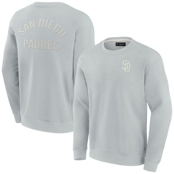 ファナティクス シグネチャー レディース アウター パーカー・スウェット シャツ Unisex Fanaticsignature Gray San Diego Padresuper Soft Pull