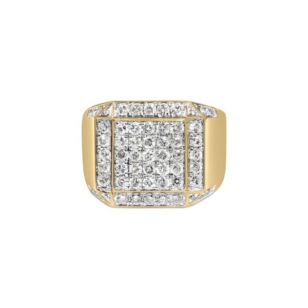 ハウスオブブリリアンス メンズ アクセサリー 指輪 Haus of Brilliance Mens 10K Yellow Gold 2 18 Ctw Diamond Composite Cluster
