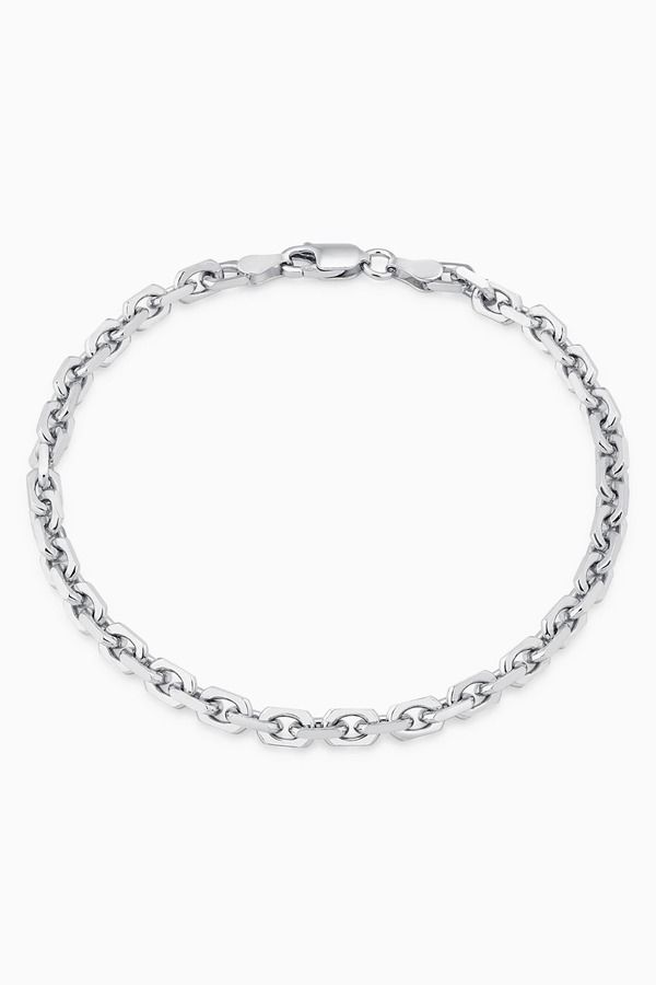 オラディナ メンズ アクセサリー ブレスレット・バングル・アンクレット キャップ Oradina Sterling Silver Captain Link Bracelet Sterling Silv