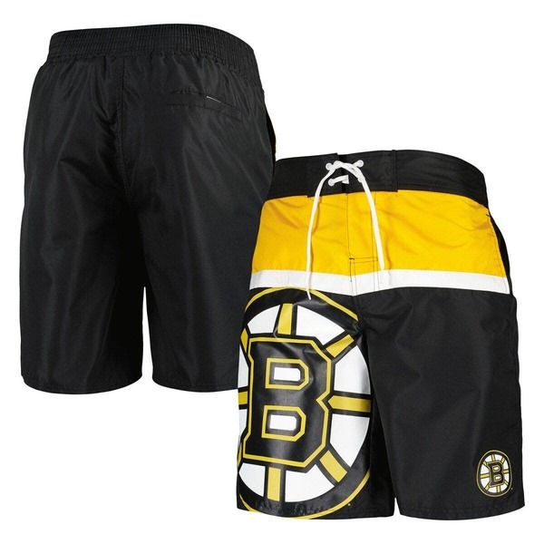 スターター メンズ 水着 ハーフパンツ・ショーツ Menstarter Black Boston Bruinsea Wind Swim Trunks Black ブラック