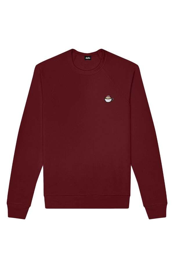 ダリックス メンズ アウター パーカー・スウェット シャツ キャップ フリース Dalix Cappuccino Fleece Sweatshirt Maroon マルーン