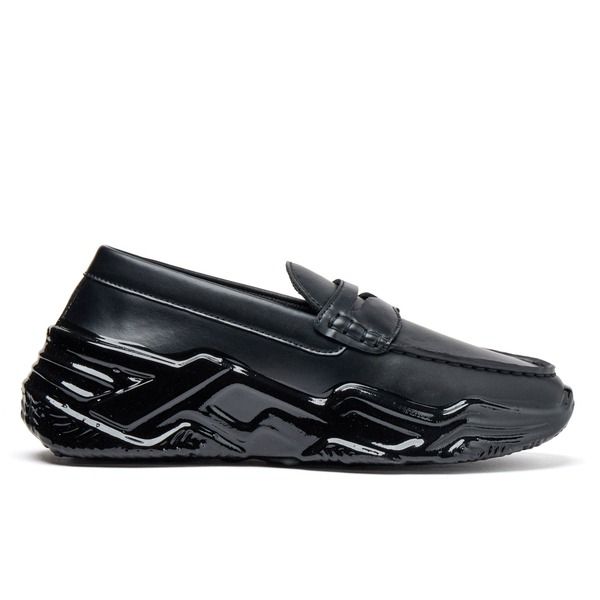 マレット メンズ シューズ スリッポン・ローファー MALLET Archie Loafer Dip Black ブラック