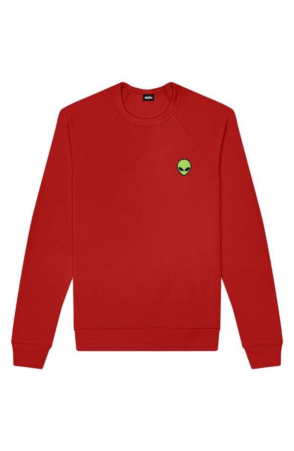 ダリックス メンズ アウター パーカー・スウェット シャツ フリース Dalix Alien Fleece Sweatshirt Red レッド