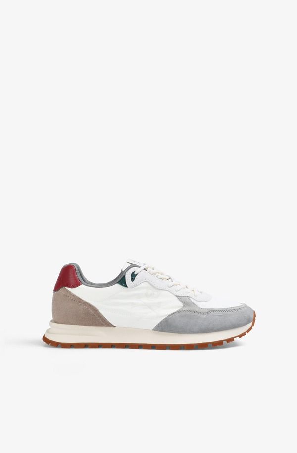 スカルパーズ メンズ シューズ スニーカー スエード コントラスト Scalpersuede Skull Contrast Sneakers Whiteburgundy