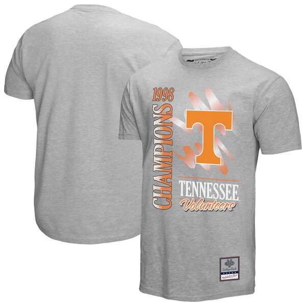ミッチェルネス メンズ トップス Tシャツ Mens Mitchell Ness Gray Tennessee Volunteers Retro Brush Mineral Wash TShirt G