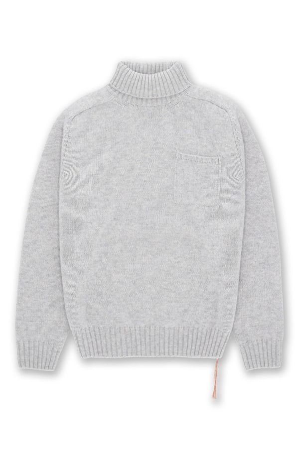 フォルテラ メンズ アウター パーカー・スウェット ハイネック ウール セーター Fortela Mallory Merino Wool High Neck Sweater Grey グレー