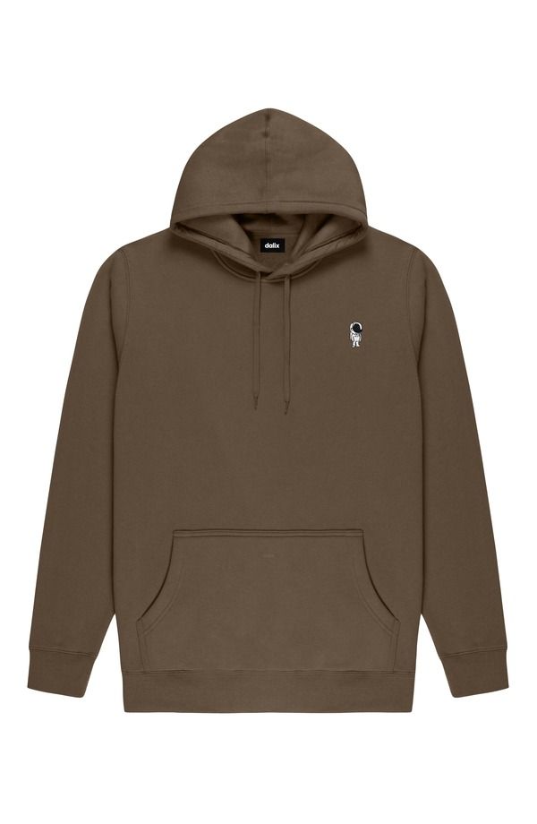 ダリックス メンズ アウター パーカー・スウェット シャツ フリース Dalix Astronaut Midweight Fleece Classic Hooded Sweatshirt Walnut