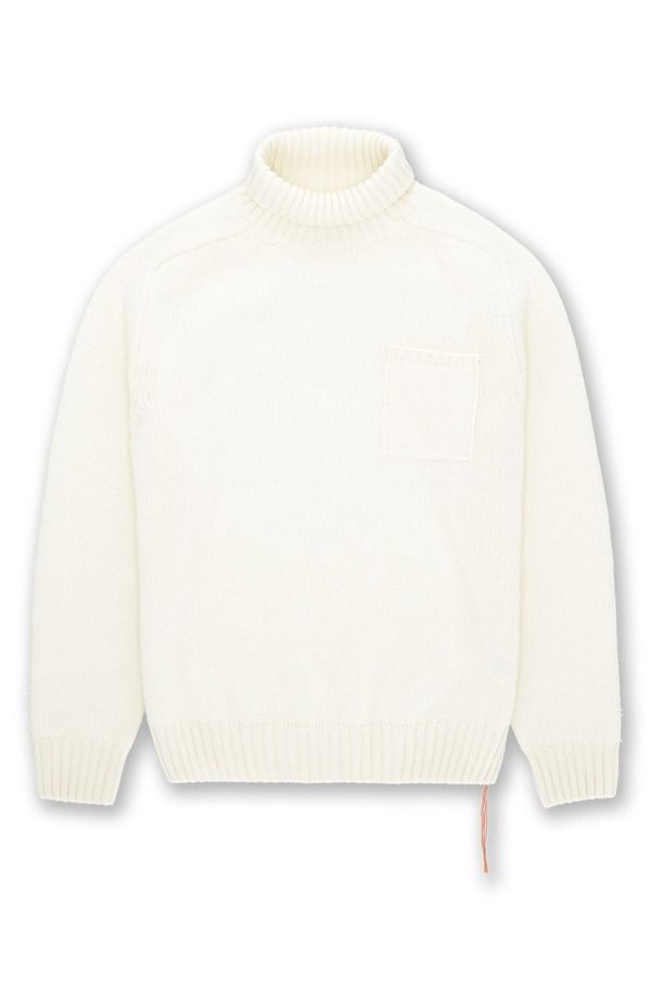 フォルテラ メンズ アウター パーカー・スウェット ハイネック ウール セーター Fortela Mallory Merino Wool High Neck Sweater Off White オフホ
